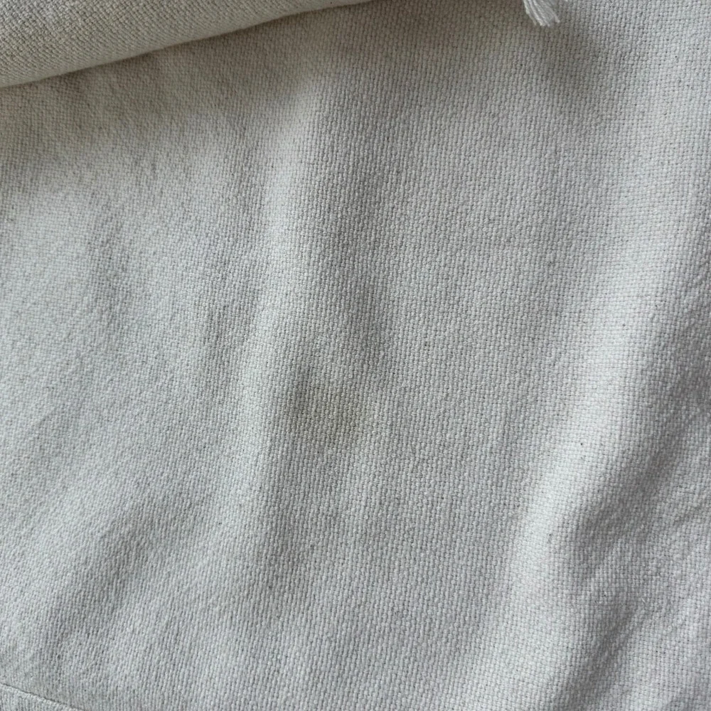 H&M Cream Bead spread‎ Blanket with Black Geometric Design & Tassels queen full